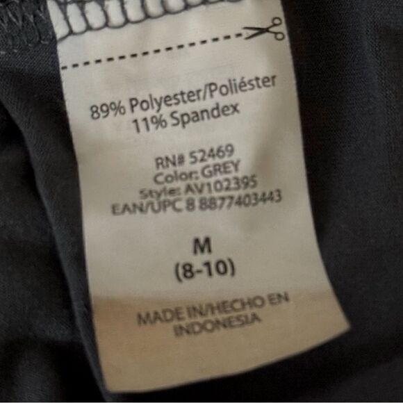 Avia Performance Gray Ruched Long Sleeve Shirt Size Medium - Picture 6 of 6